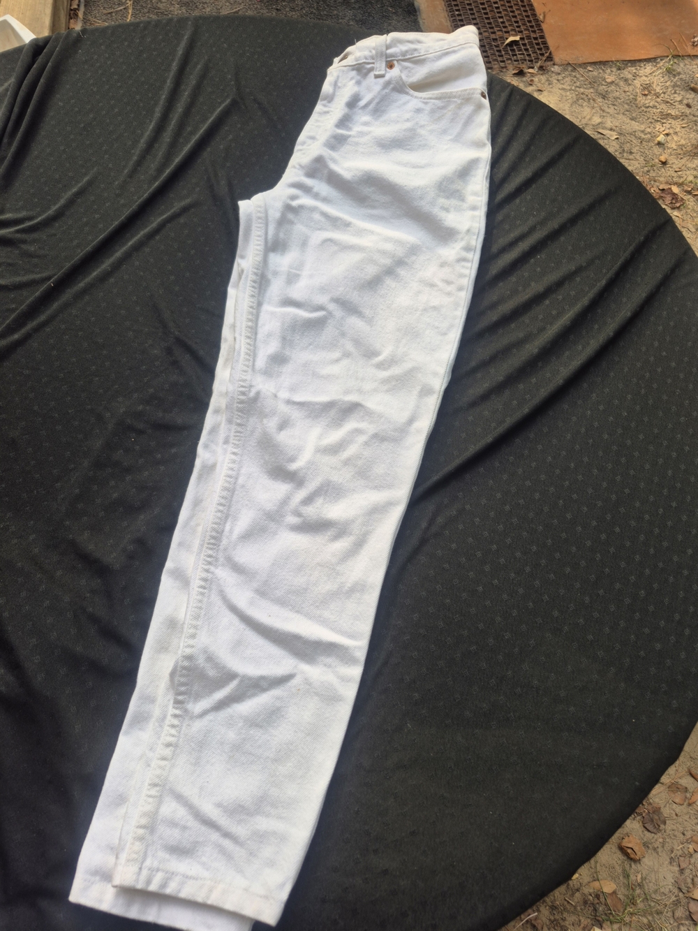 Levi's White Cotton Chinos - Straight Leg